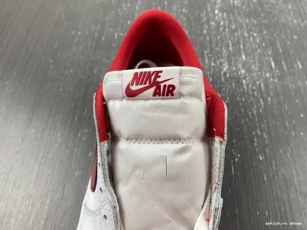 Rep Retro Varsity White Red 705329-101 Low Jordan 1 0603